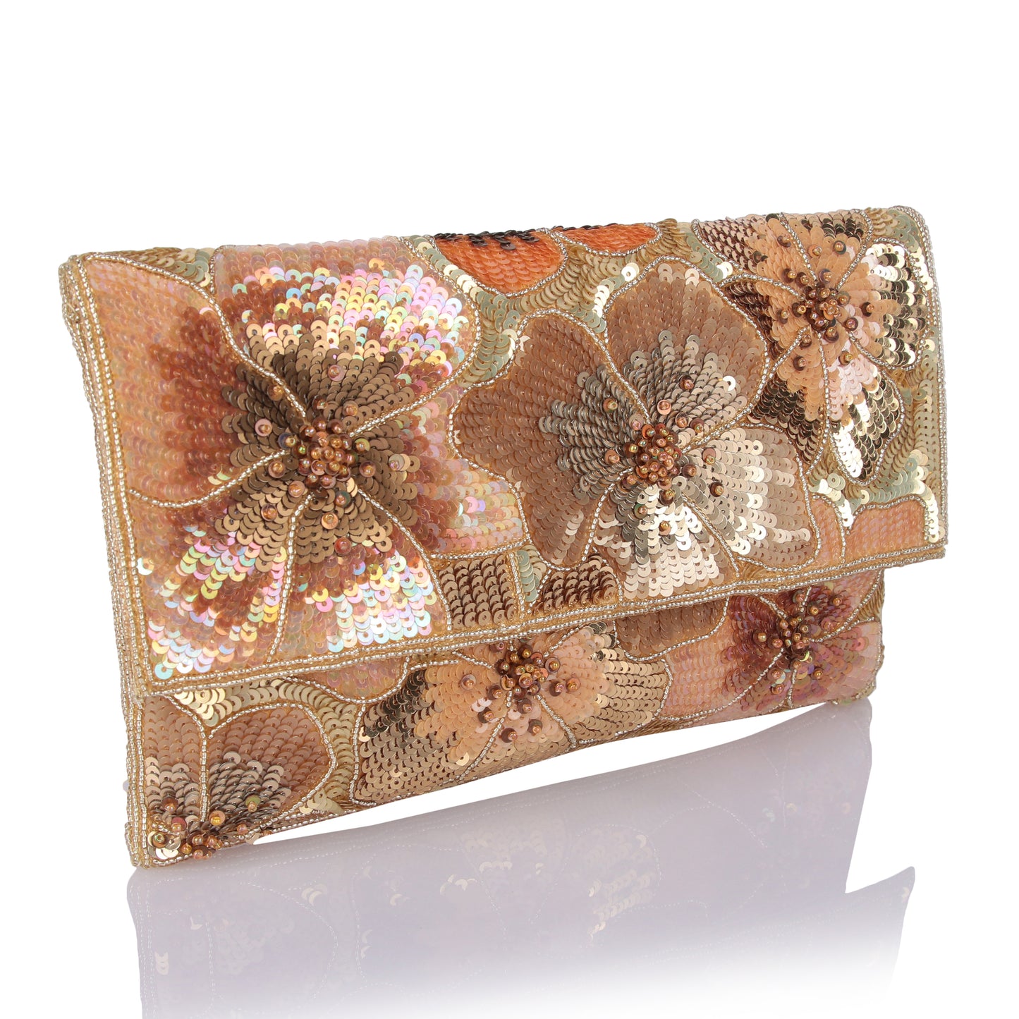 Ziya floral clutch