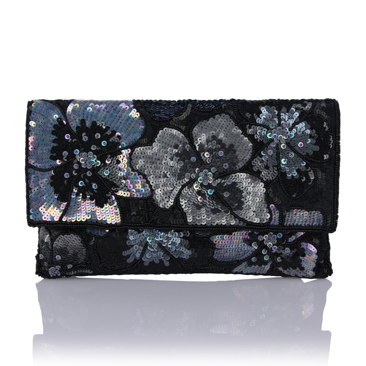 Midnight charm clutch