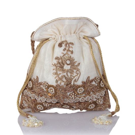 Shaayra beige potli