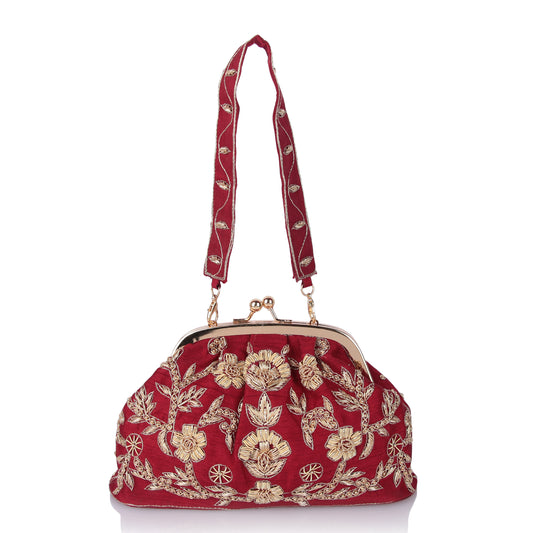 Scarlet Red Batua bag
