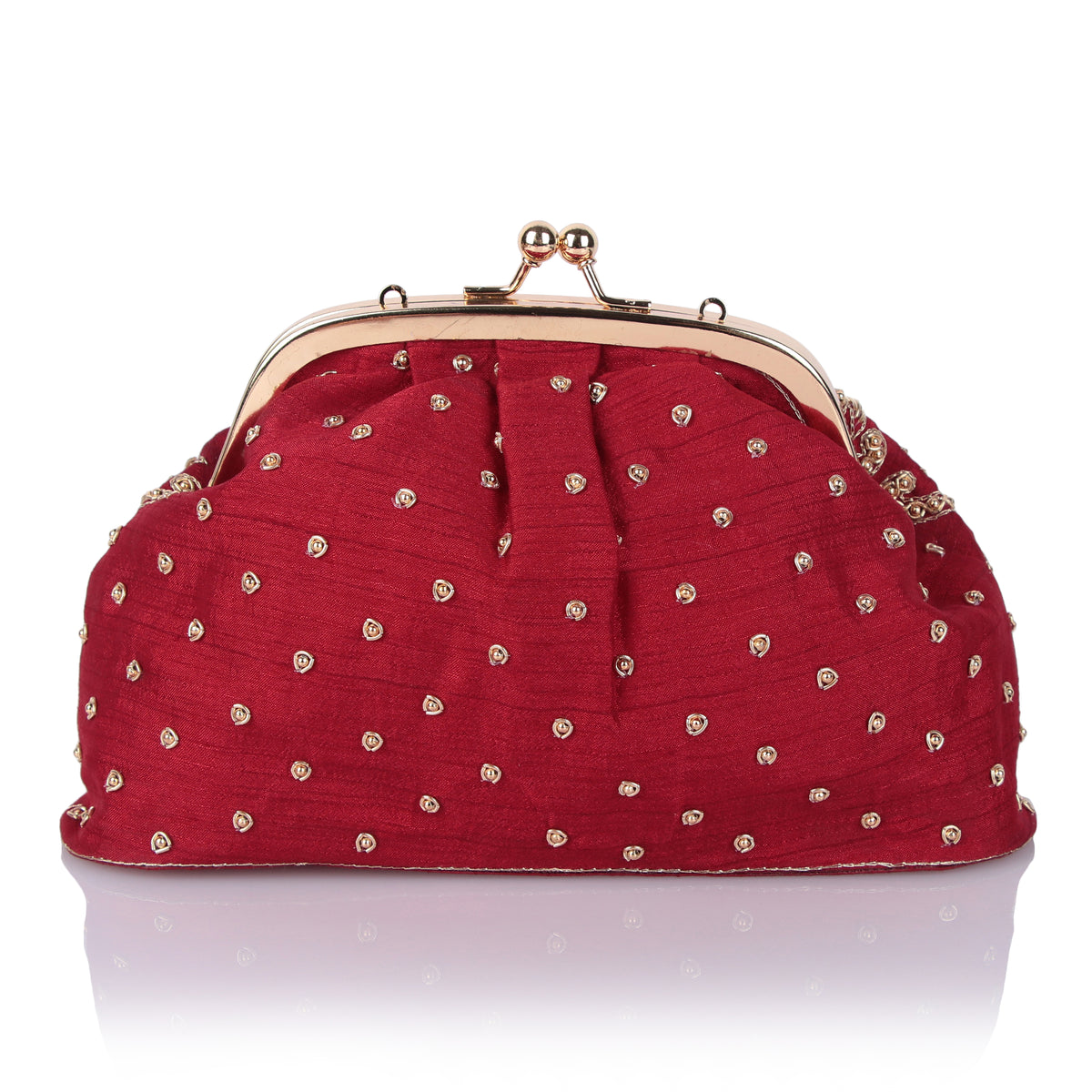Scarlet Red Batua bag