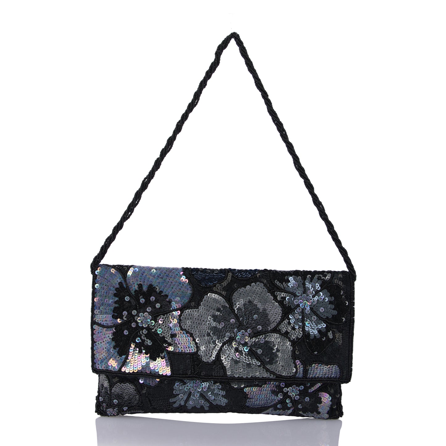 Midnight charm clutch