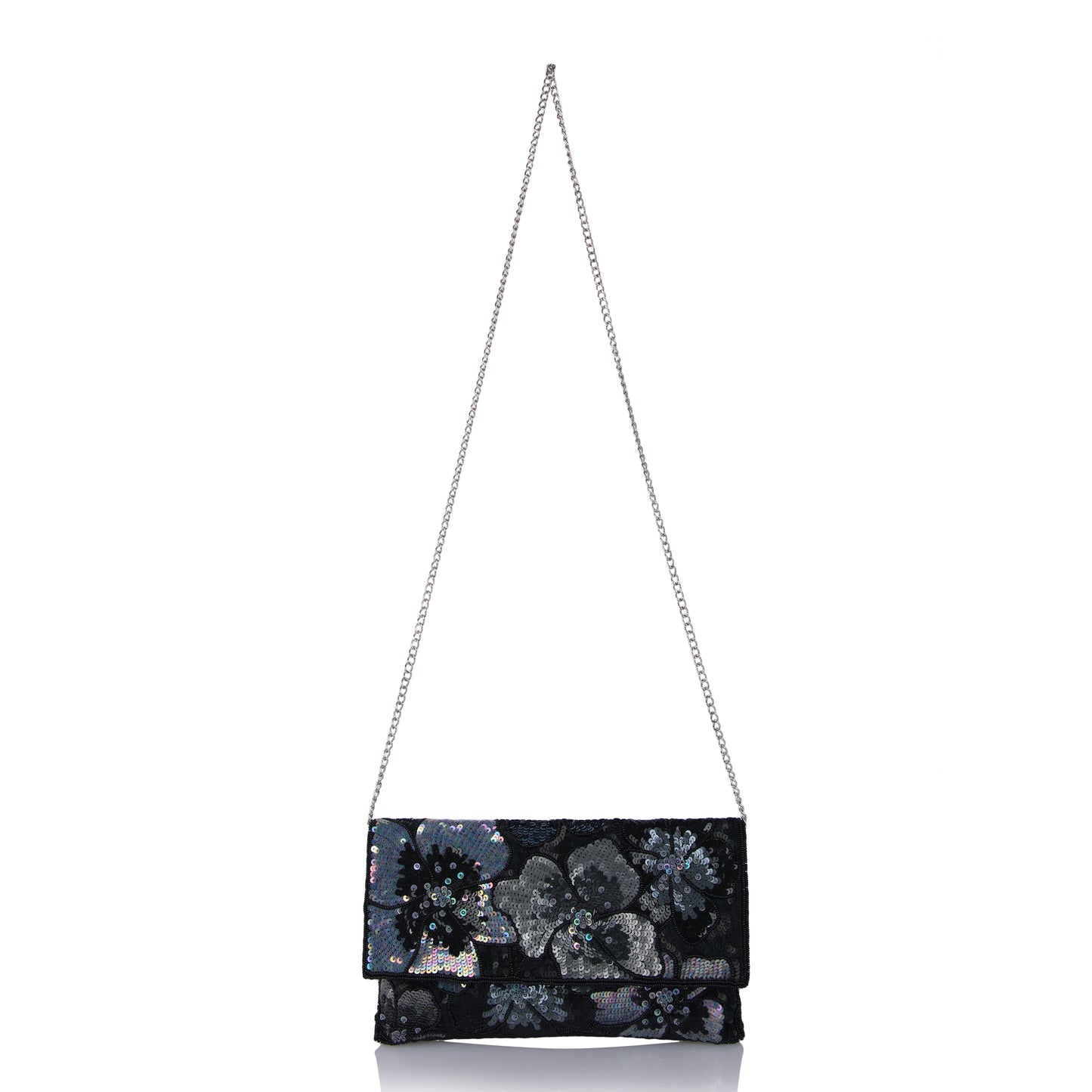 Midnight charm clutch