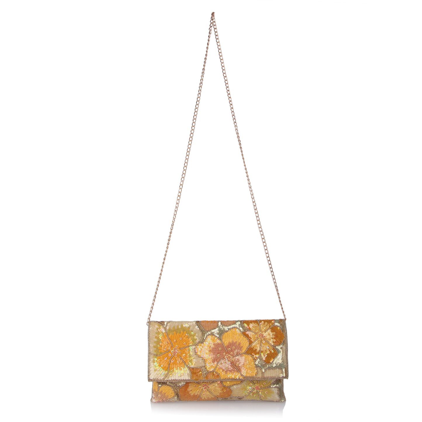 Halo flower clutch