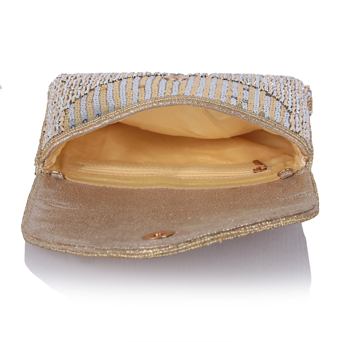 Champagne gold clutch