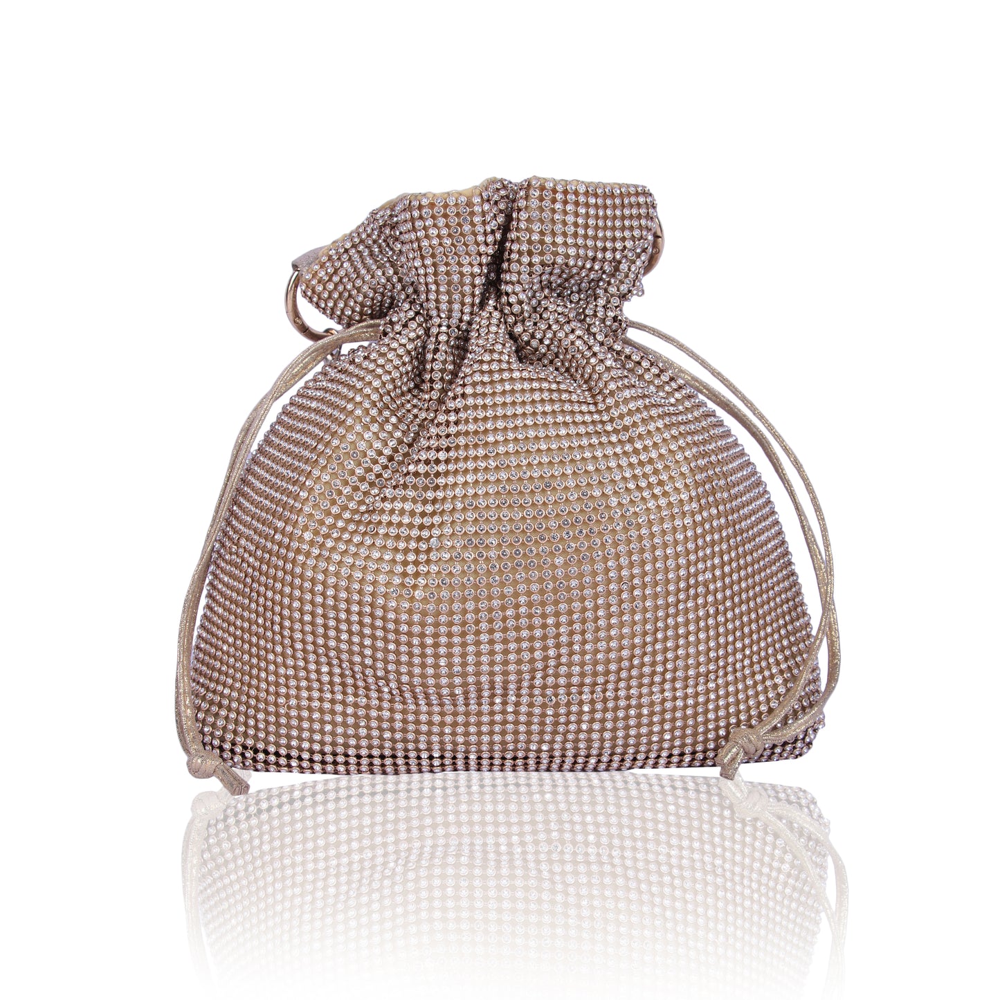 Champagne party rhinestone potli