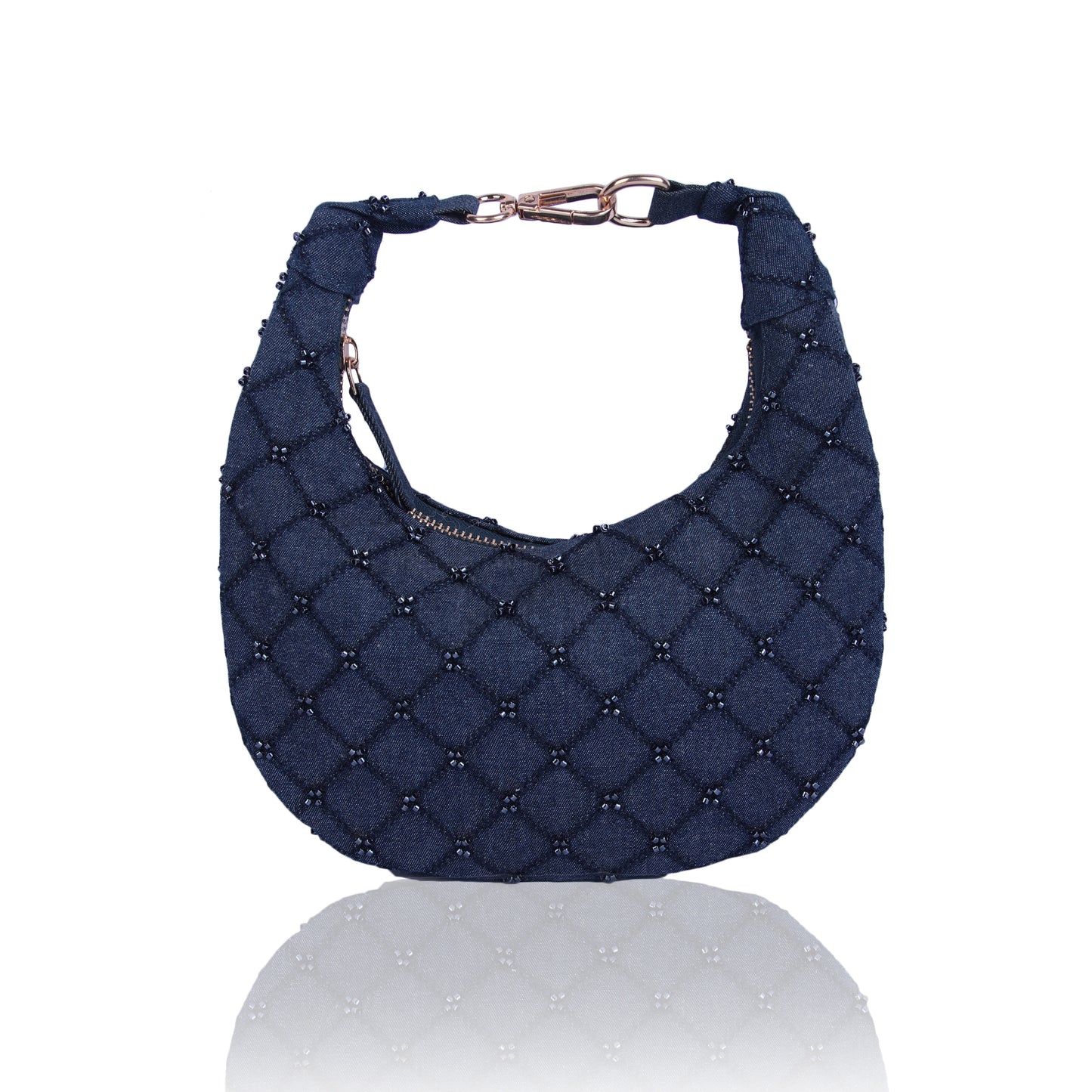 Cris Cros blue denim bag