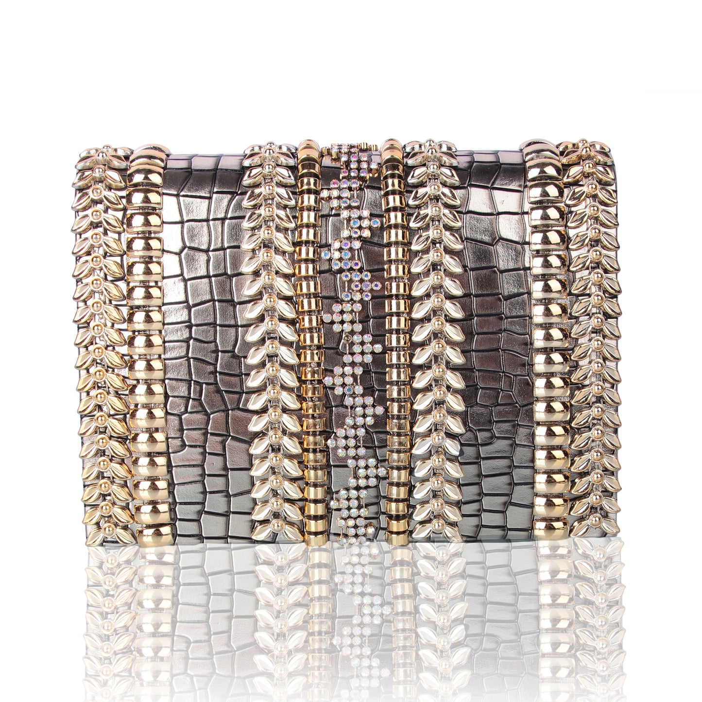 Firaaya snakeskin clutch