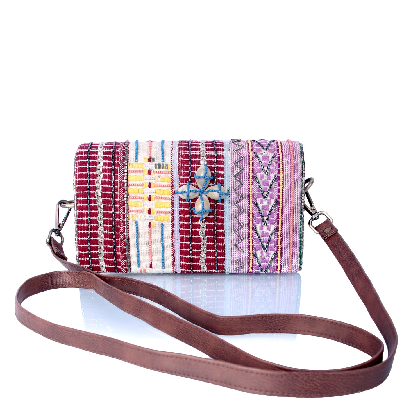 Boho casual sling cum clutch