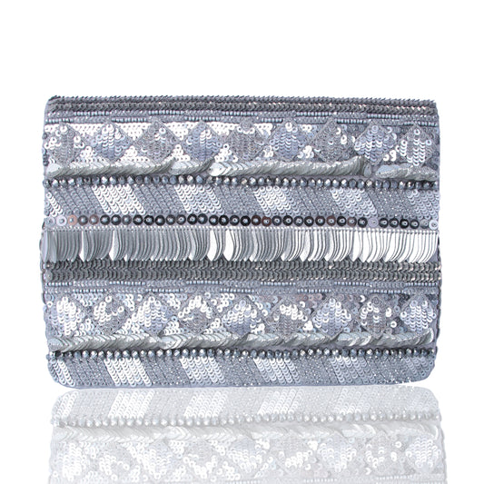Silver sheesha clutch
