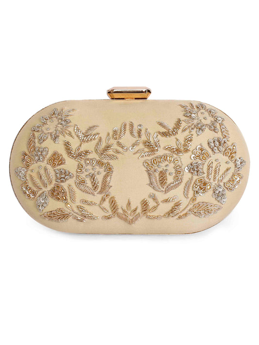 Zardosi oblong clutch