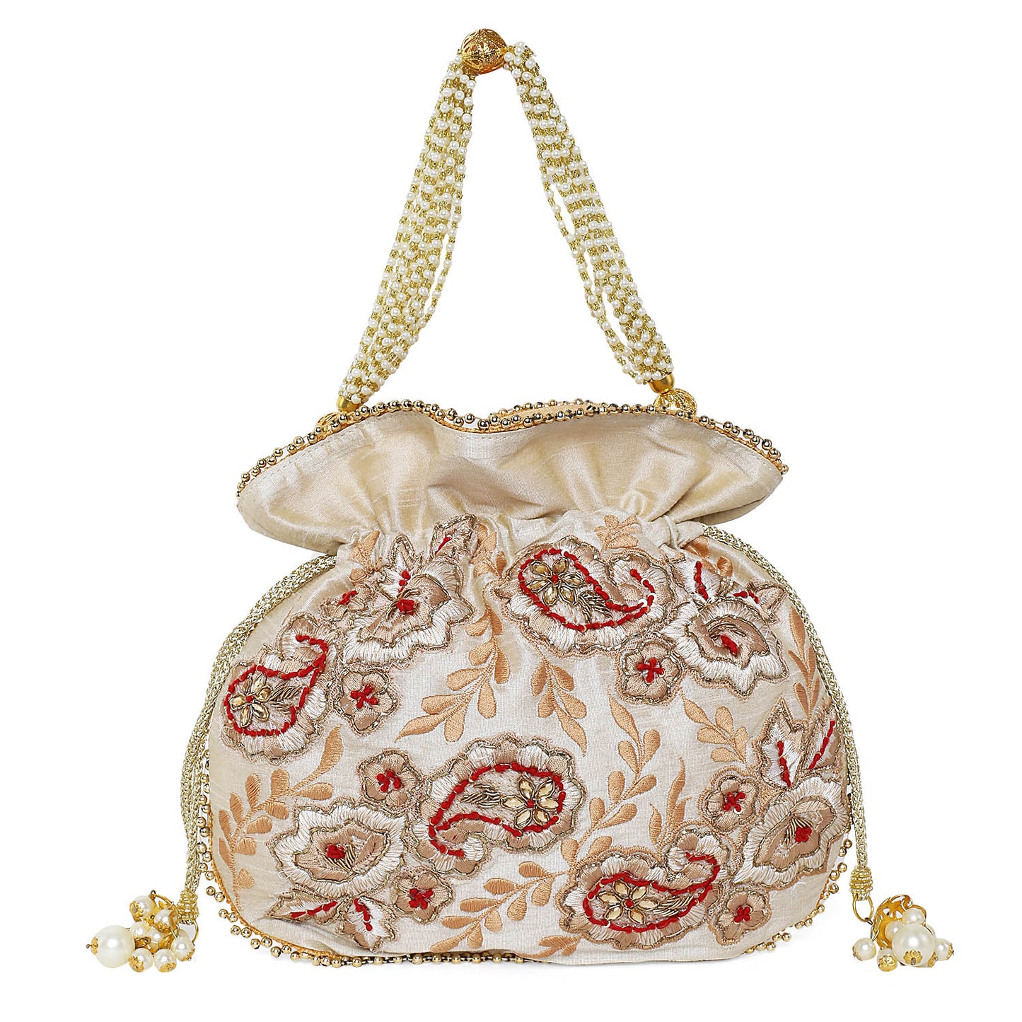 Ambi off white potli bag
