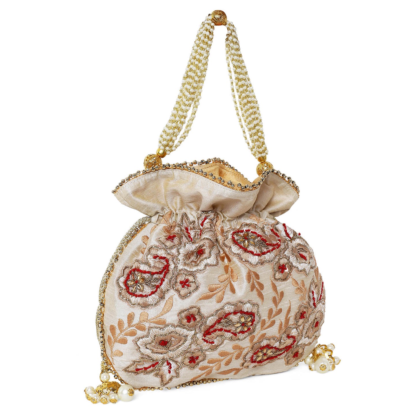 Ambi off white potli bag