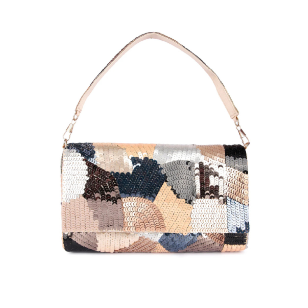 Sequin fiesta clutch