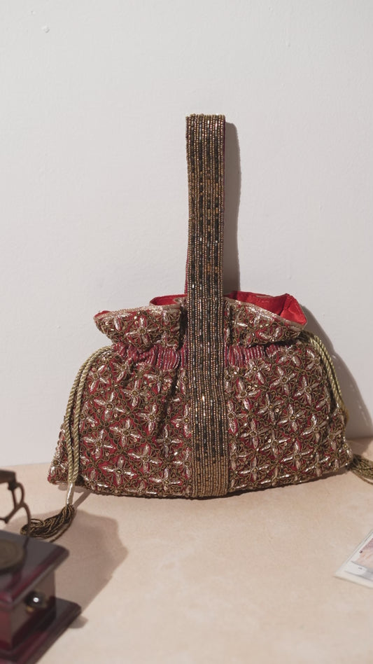 Red Riviera potli bag